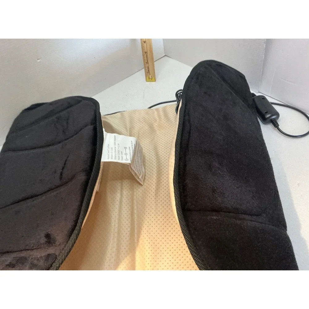 Comfier Heated Seat Cushion CF-2105 12V Car Adapter Black Plush Heat Pad
